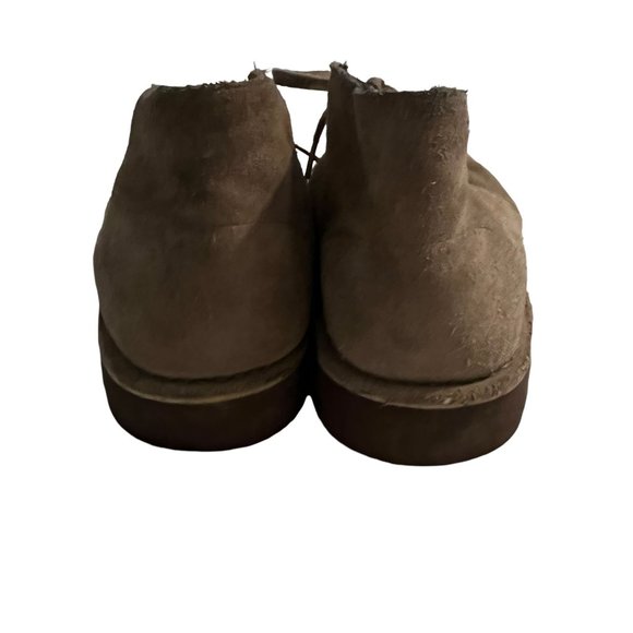 Clarks Acre Bridge Ankle Boots Booties Tan Suede Women's Size 8.5 Tie up - Picture 4 of 6